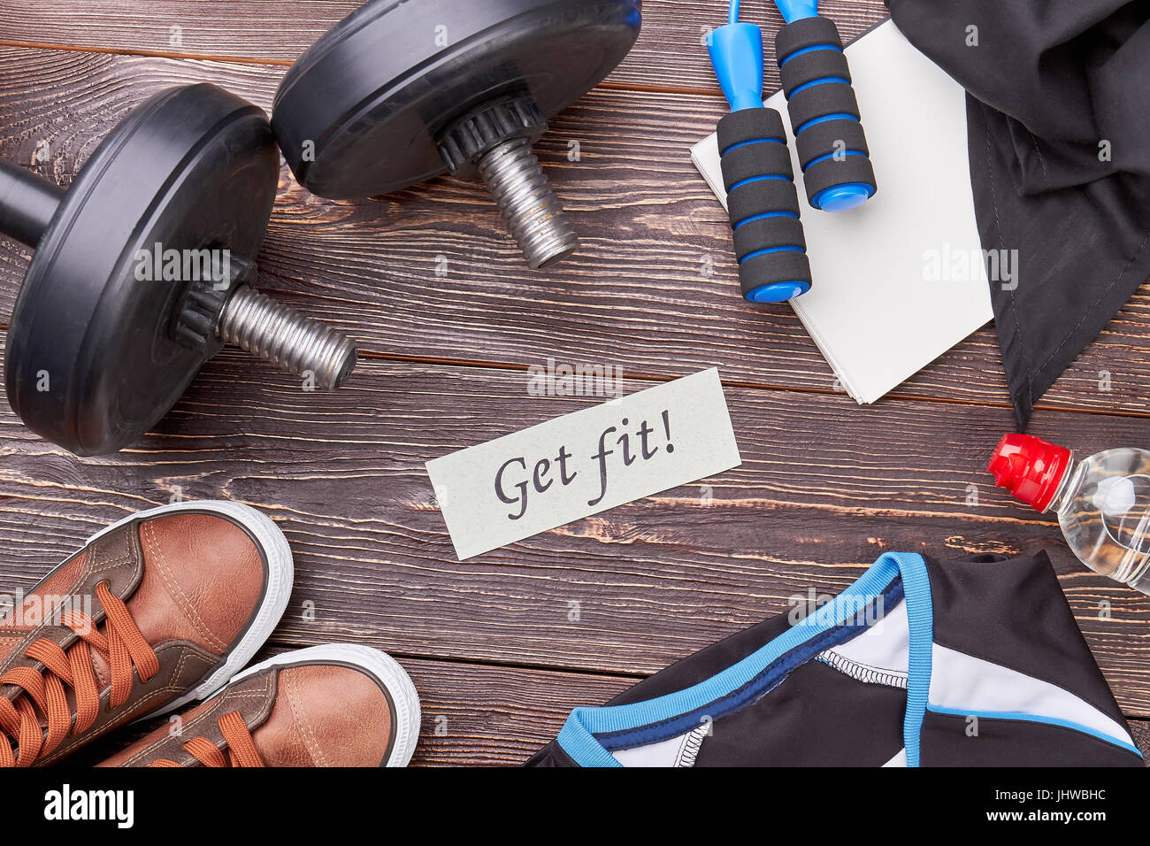 Get fit with active physical training. Stock Photo