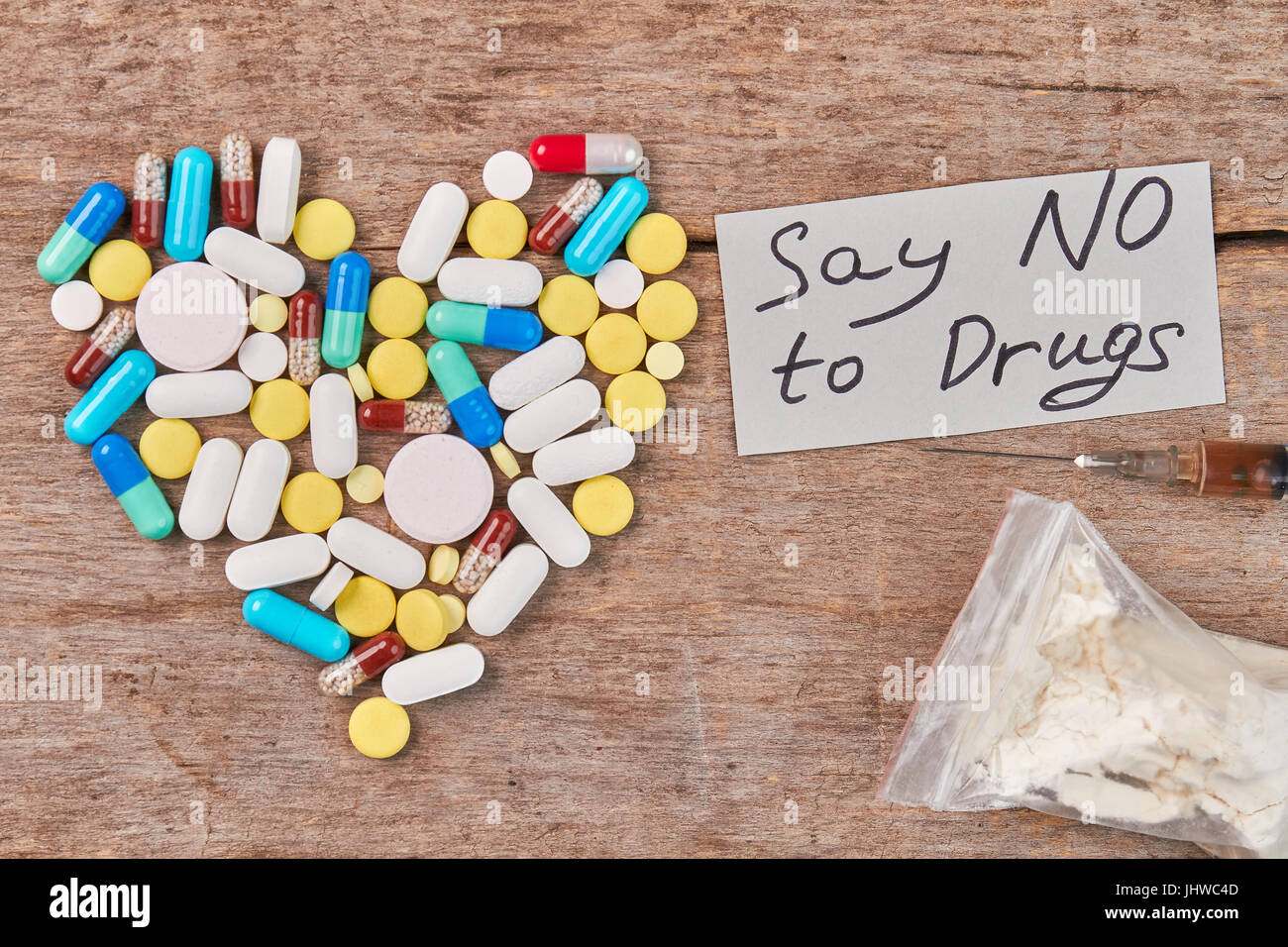 Say No to drugs. Stock Photo