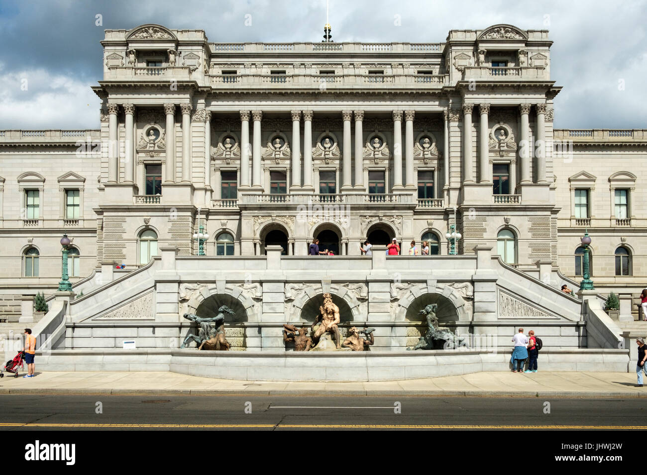 Court of Neptune Fountain, Thomas Jefferson Building, Library of