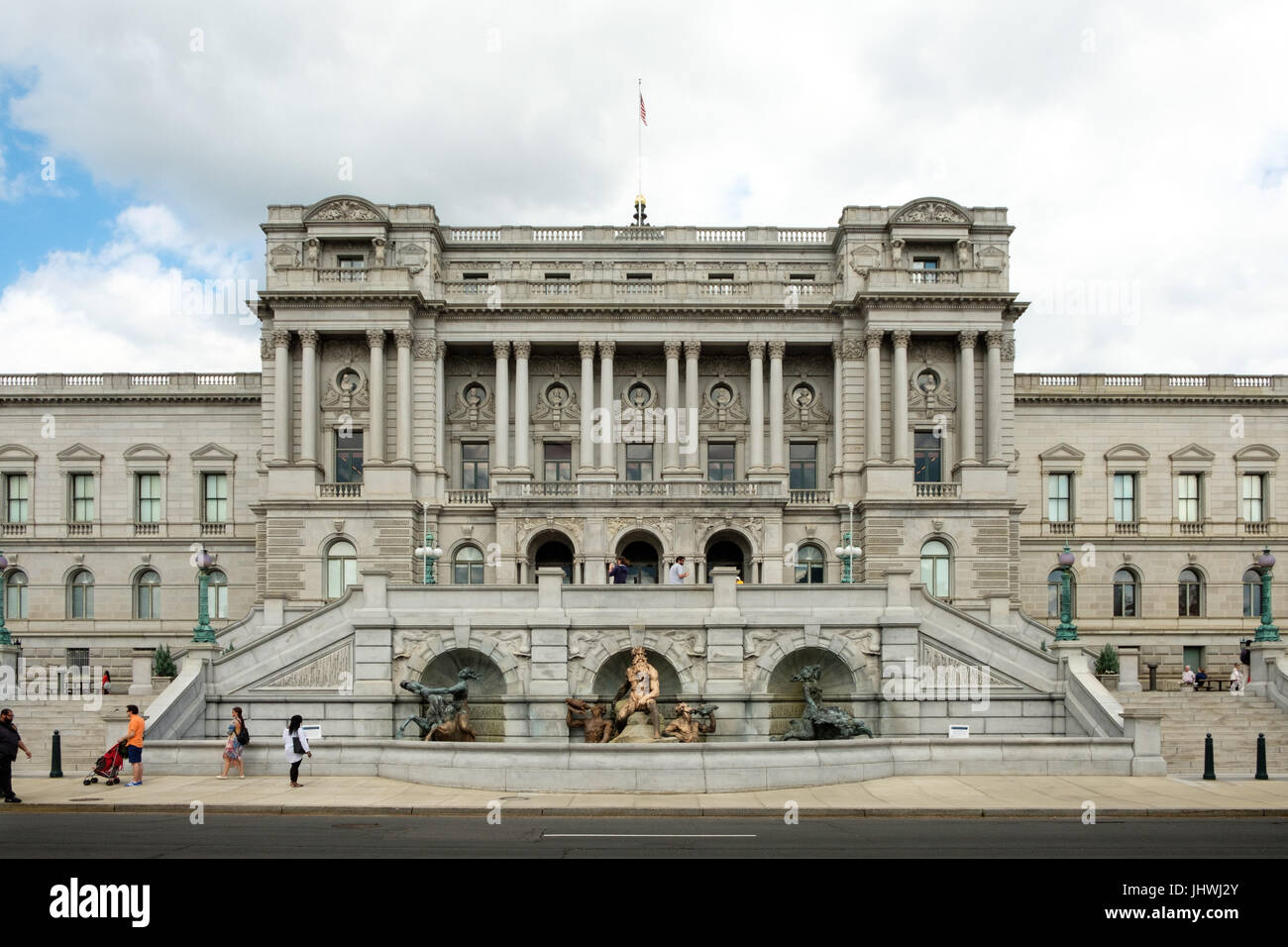 Court of Neptune Fountain, Thomas Jefferson Building, Library of