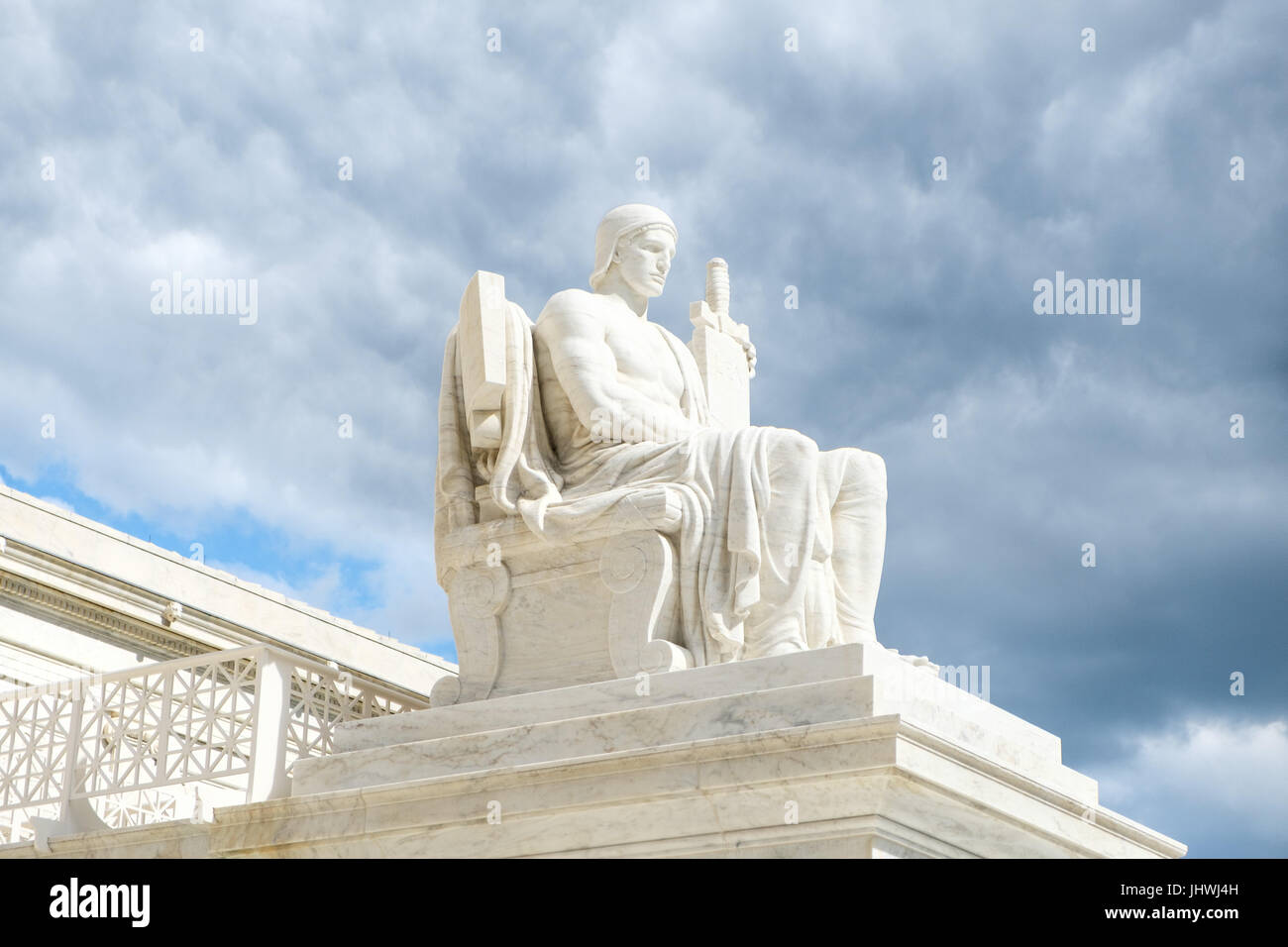 The Authority of Law Sculpture, Supreme Court, Capitol Hill, Washington