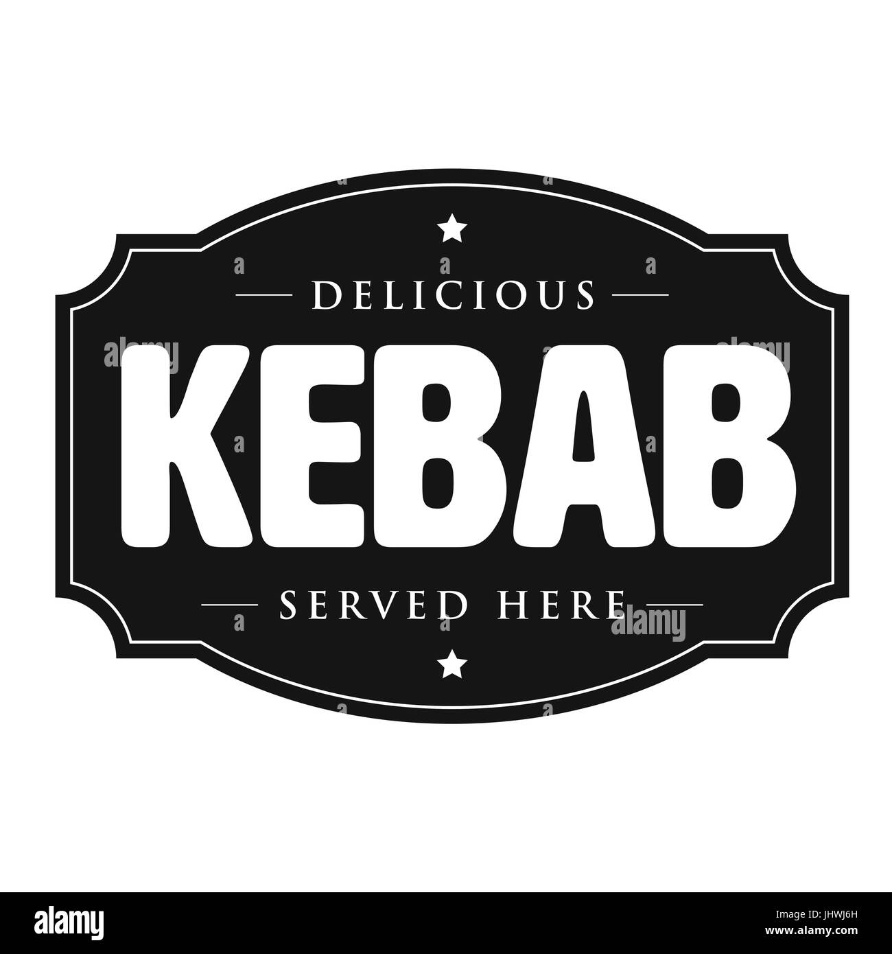 Kebab vintage sign stamp vector Stock Vector Image & Art Alamy