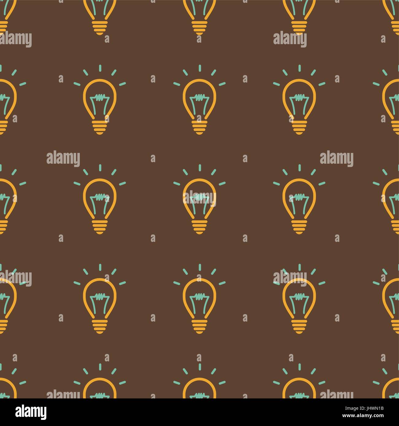 light bulb, idea symbol Seamless pattern . Seamless pattern can be used ...