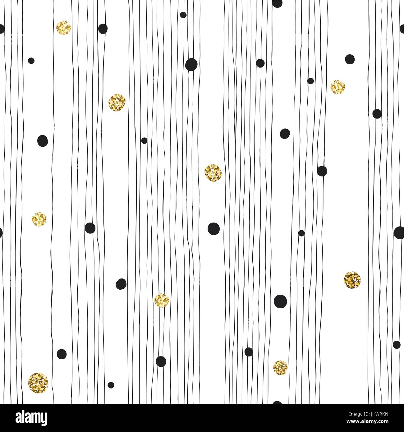 Hand Drawn Seamless Pattern on White Background with Thin Line and ...