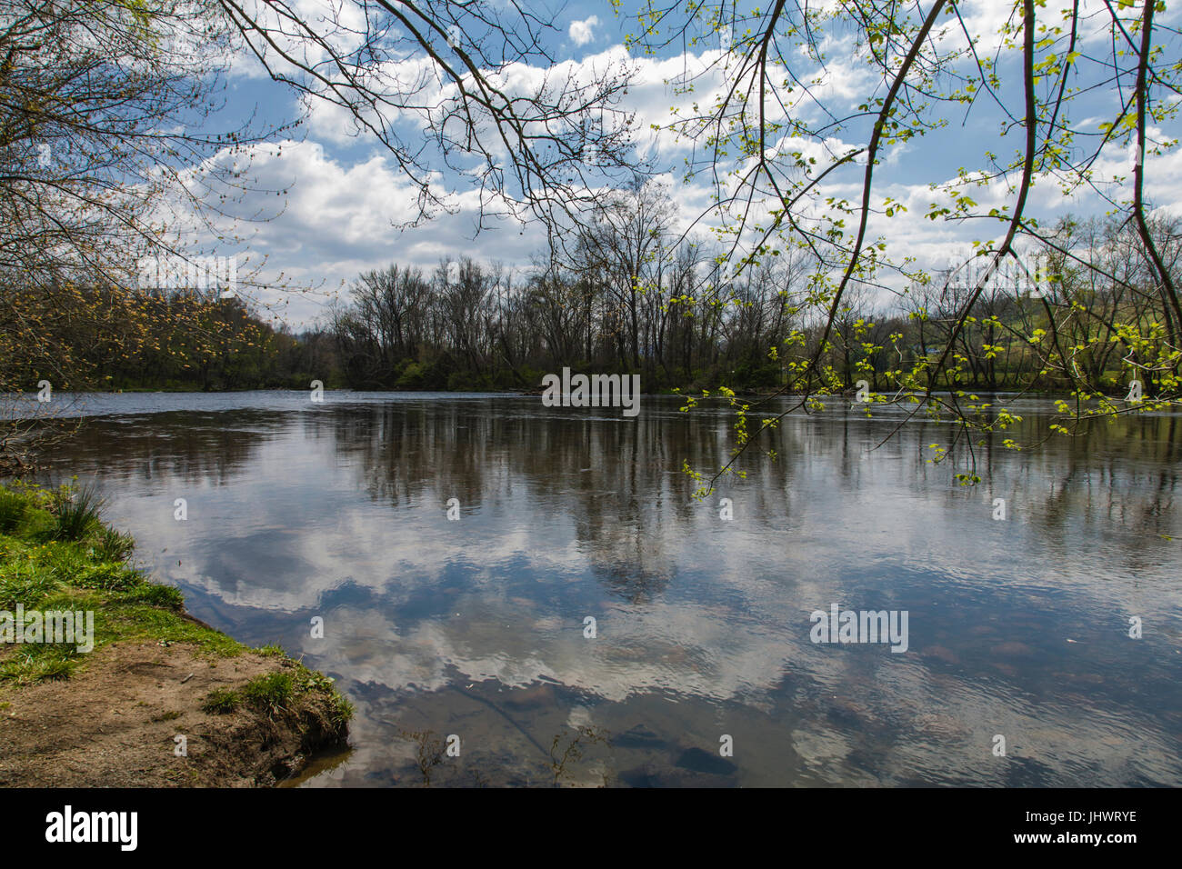 Sycamore Shoals in Elizabethton, Tennessee Stock Photo