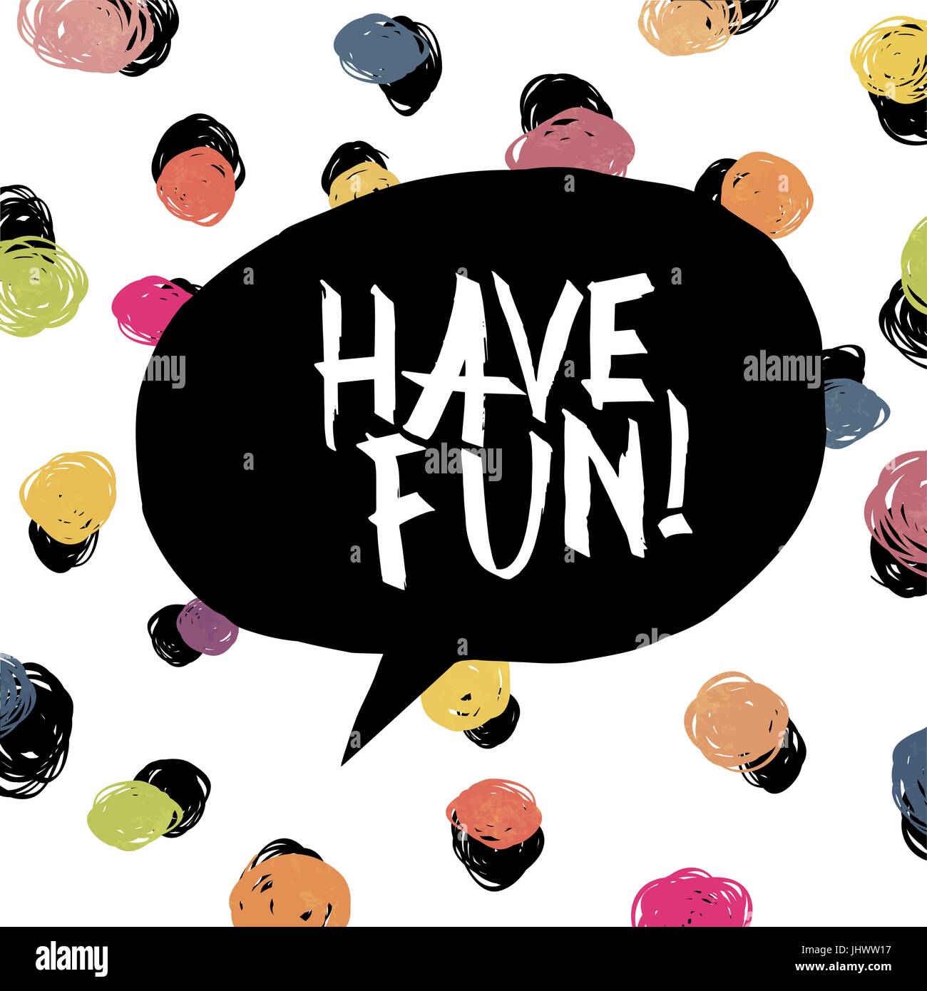Have fun! Colorful dot background Stock Vector Image & Art - Alamy
