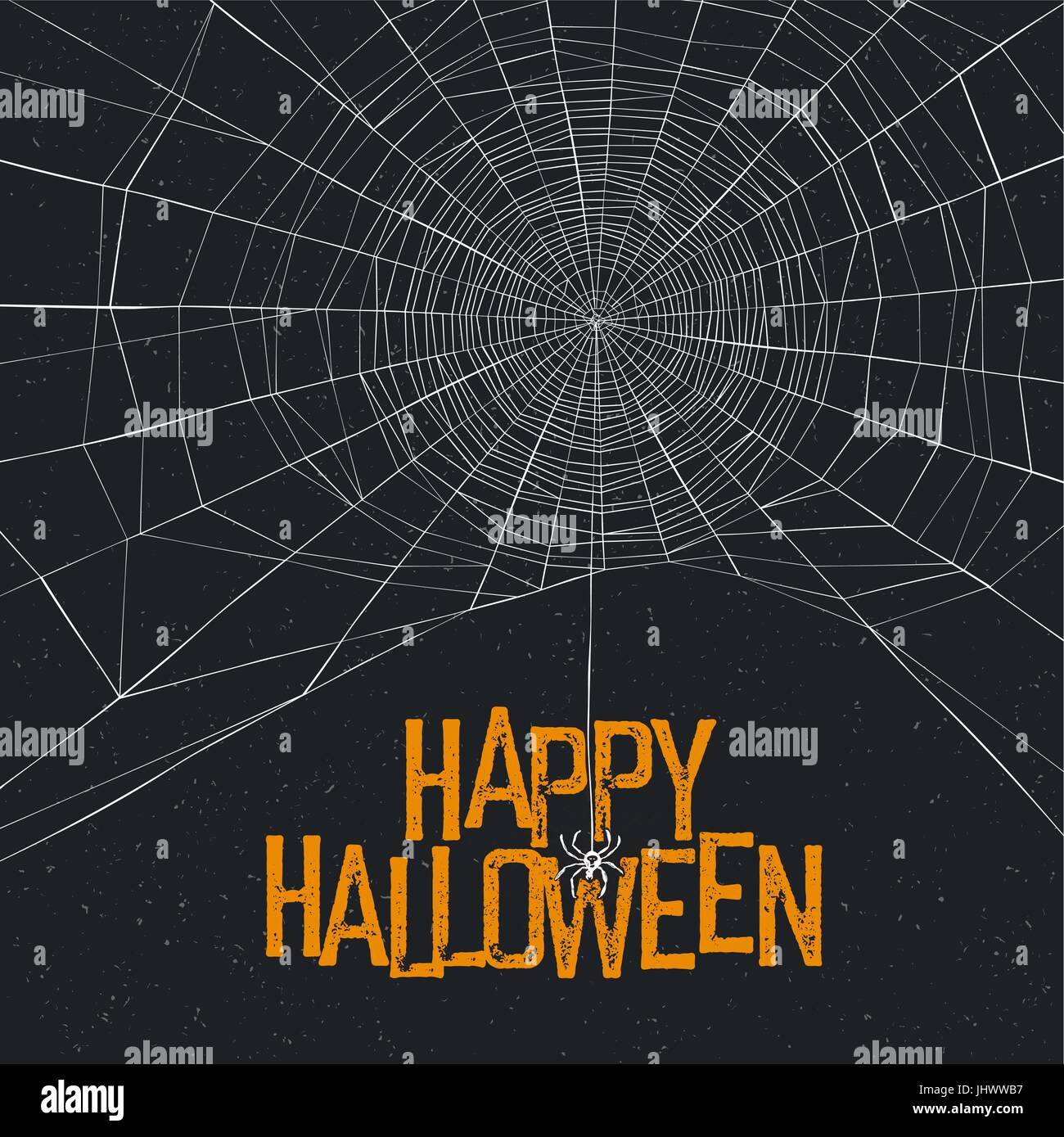 Halloween background with spider web and text Stock Vector Image & Art ...