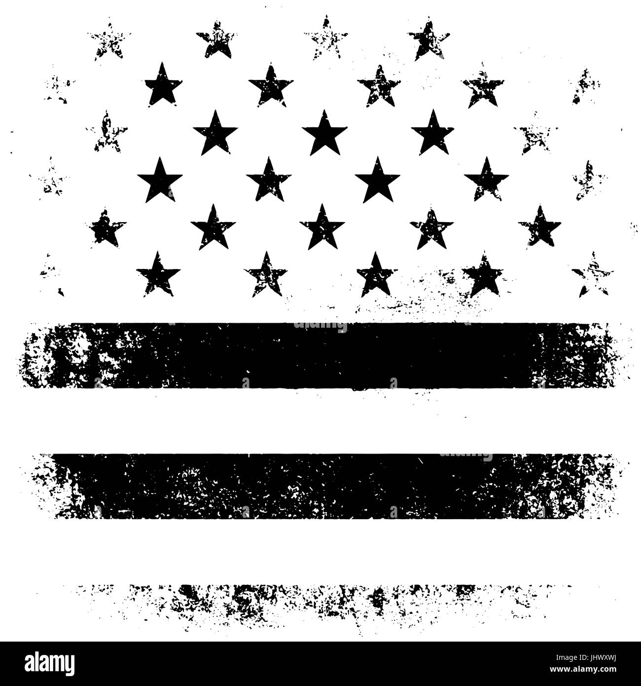 American Flag Background Grunge Aged Vector Illustration Black And White Stock Vector Image Art Alamy