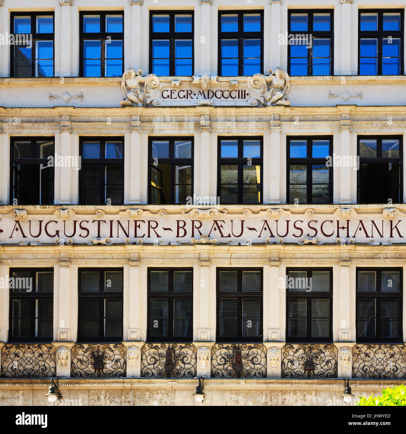 Augustiner Brau Ausschank Restaurant Neuhauser Strasse Munich Bavaria Germany Stock Photo Alamy