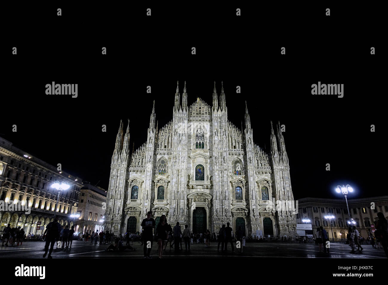 Milano Duomo at night, Italy Stock Photo - Alamy