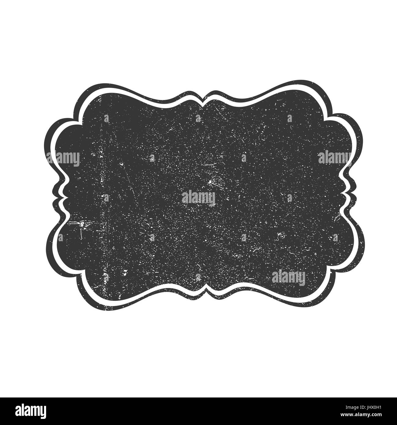 Vintage textured label background. Abstract retro vector illustration