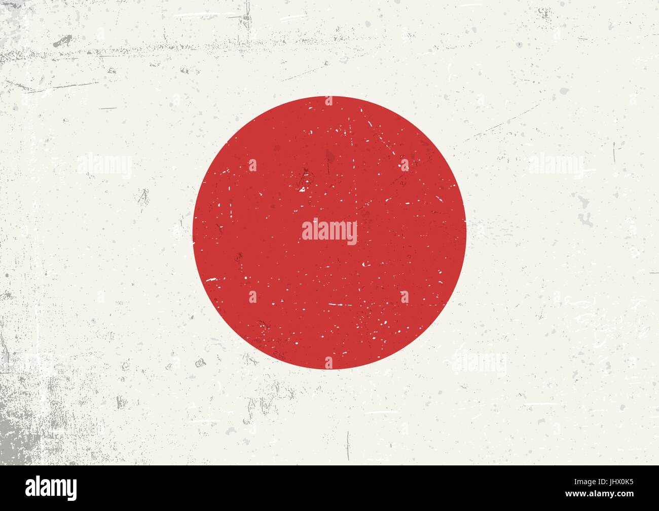 Grunge Japan flag. Abstract Japan patriotic background. Vector grunge illustration, A4 format Stock Vector