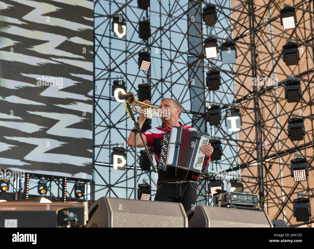 KIEV, UKRAINE JUNE 28, 2017 Popular Ukrainian rock band Vopli