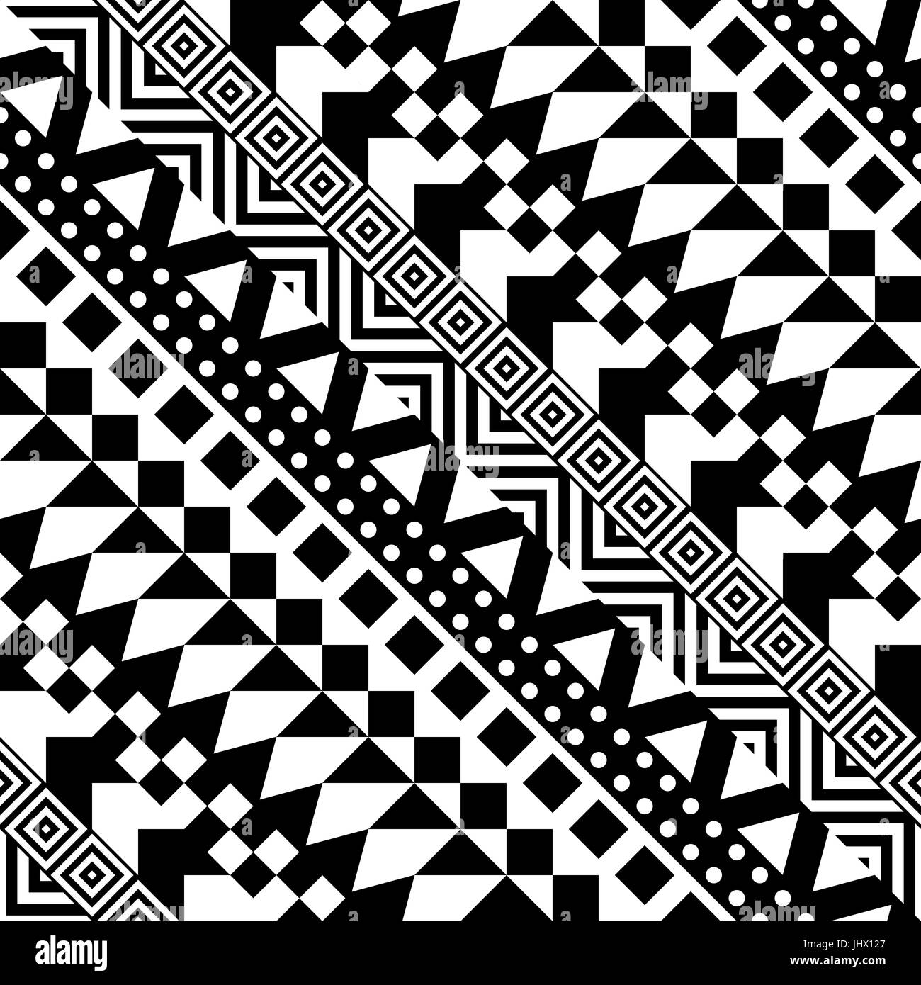 Tribal aztec pattern Black and White Stock Photos & Images - Alamy