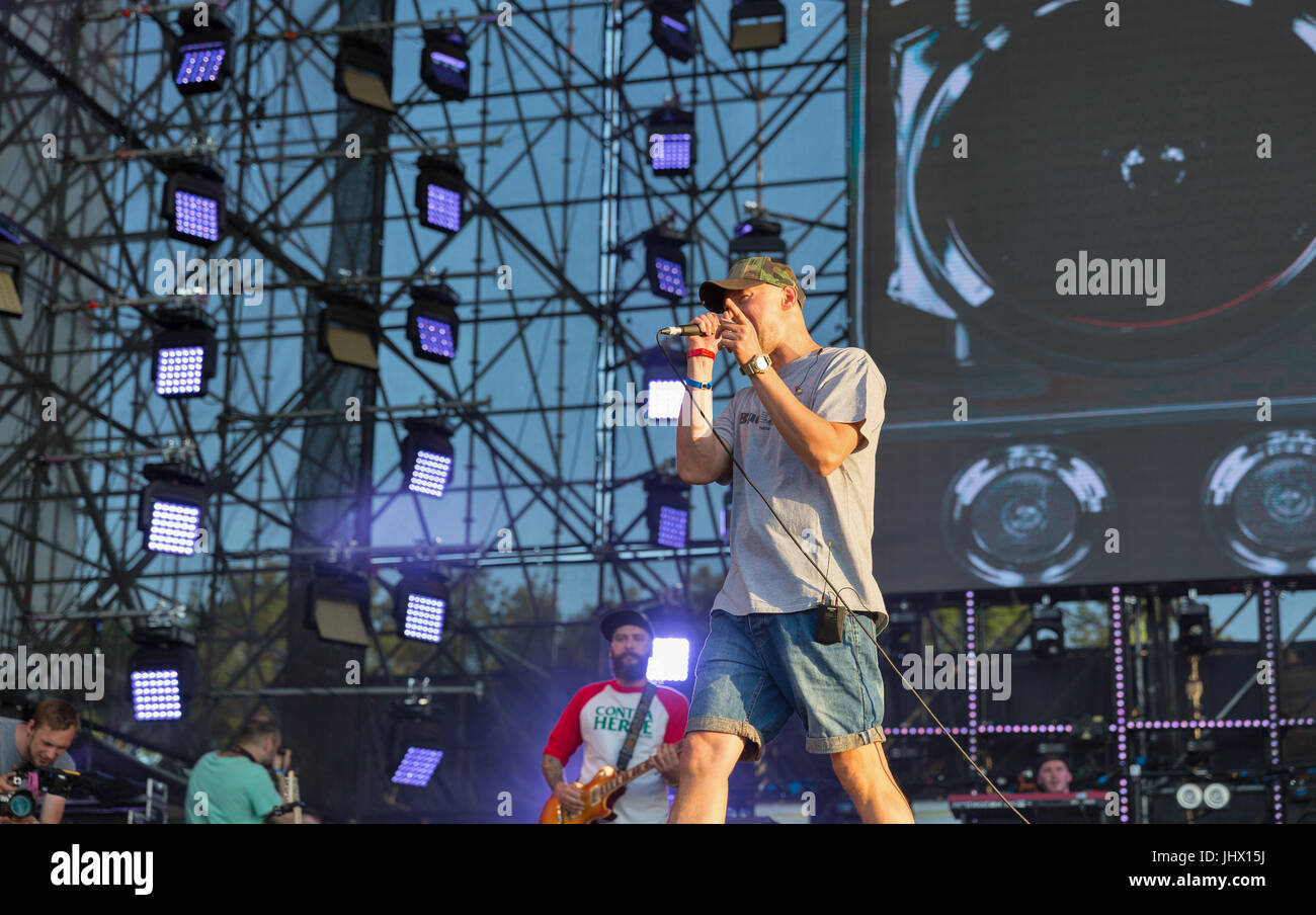 KIEV, UKRAINE JUNE 29, 2017 Popular Ukrainian rock band BoomBox and