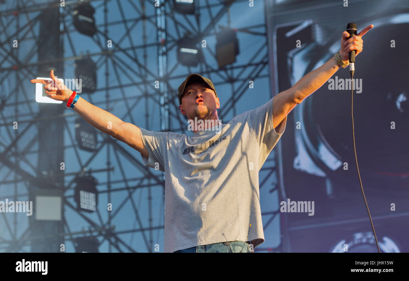 KIEV, UKRAINE JUNE 29, 2017 Popular Ukrainian rock band BoomBox and