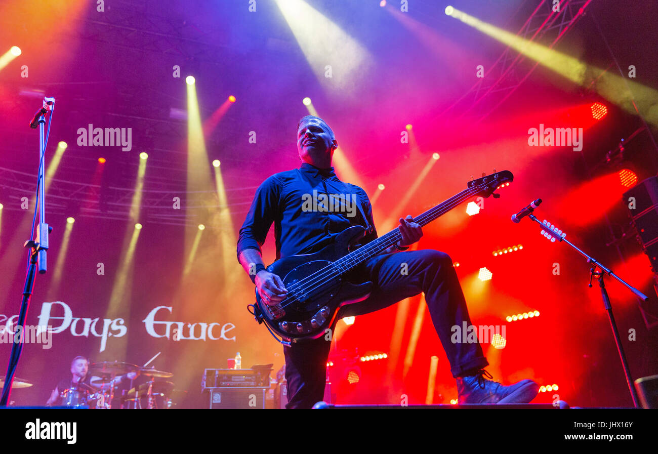 KIEV, UKRAINE JUNE 29, 2017 Popular Canadian post grunge rock band