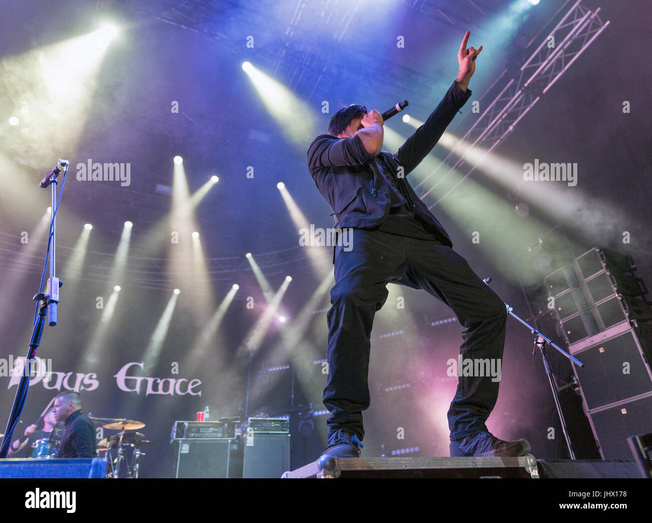 KIEV, UKRAINE JUNE 29, 2017 Popular Canadian post grunge rock band