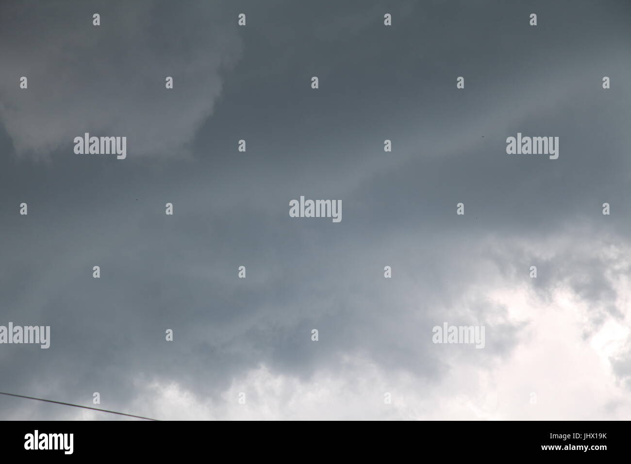 dark gray clouds before the rain Stock Photo