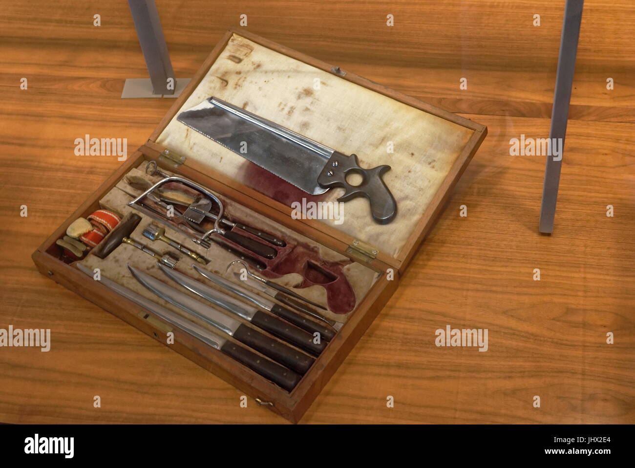 U.S. Civil War Era Surgical Set Stock Photo