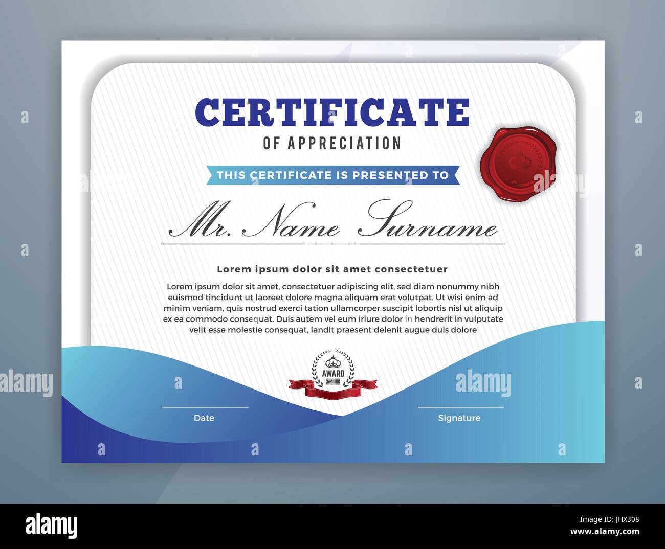 Multipurpose Modern Professional Certificate Template Design for Print ...