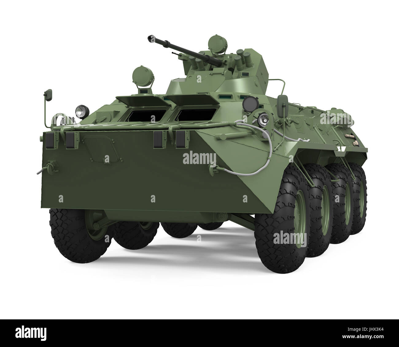 Armoured Personnel Carrier Isolated Stock Photo