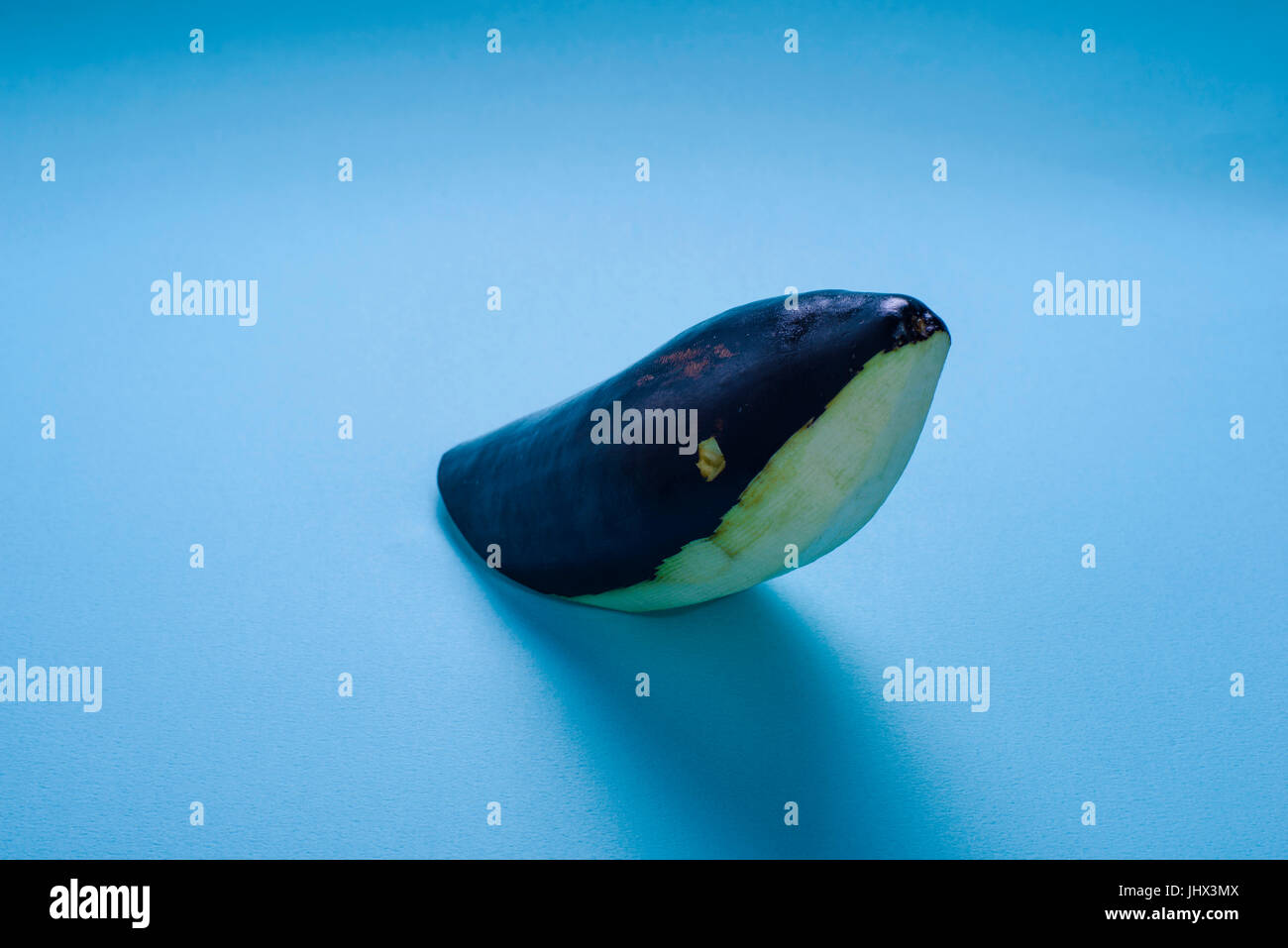 Whale-shaped eggplant Stock Photo