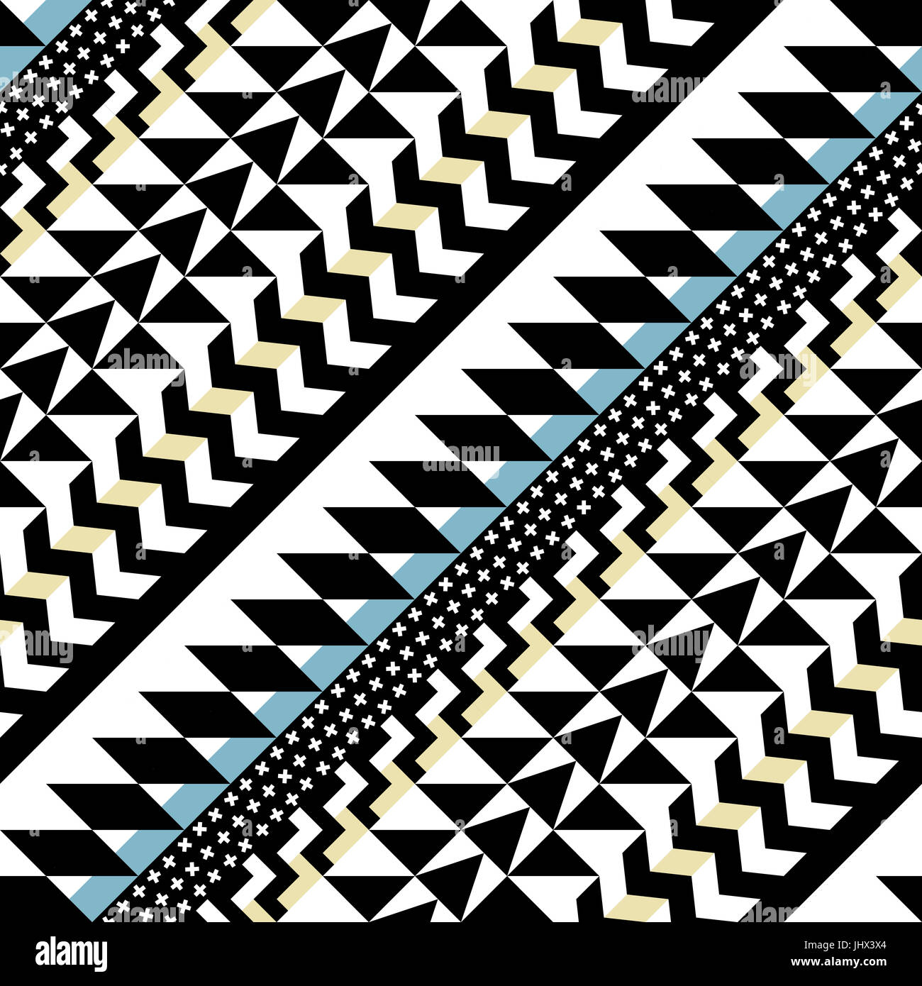 Seamless pattern in tribal style hi-res stock photography and images ...