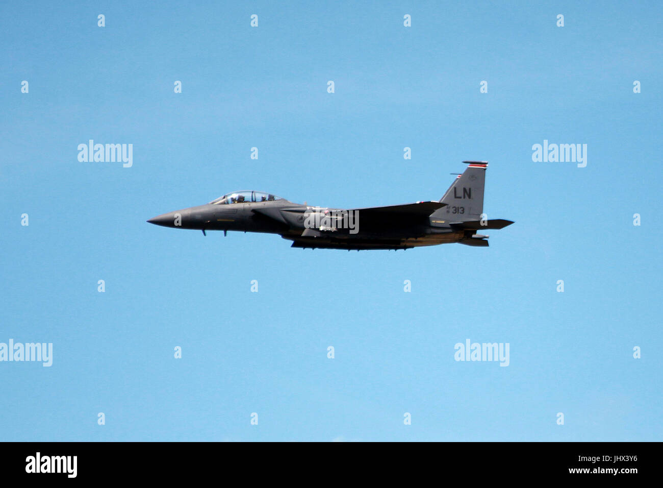 F-15E Strike Eagle,all weather multi-role strike fighter Stock Photo