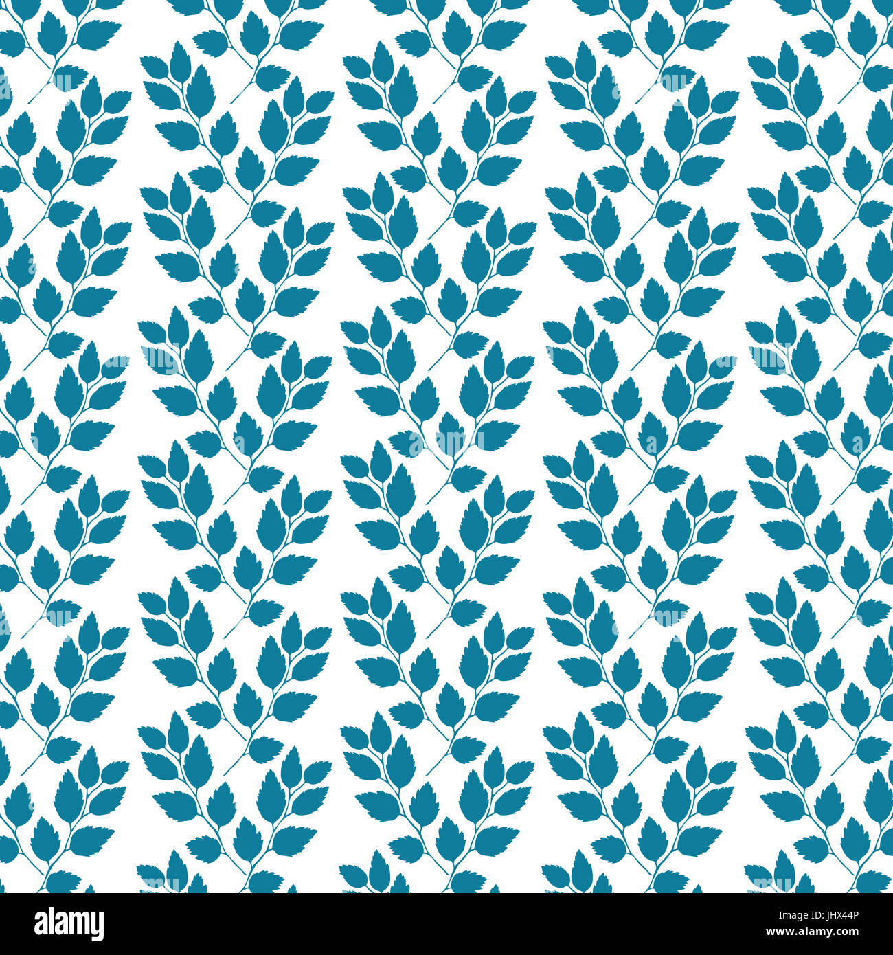 Turquoise twig pattern. Vector illustration Stock Photo - Alamy