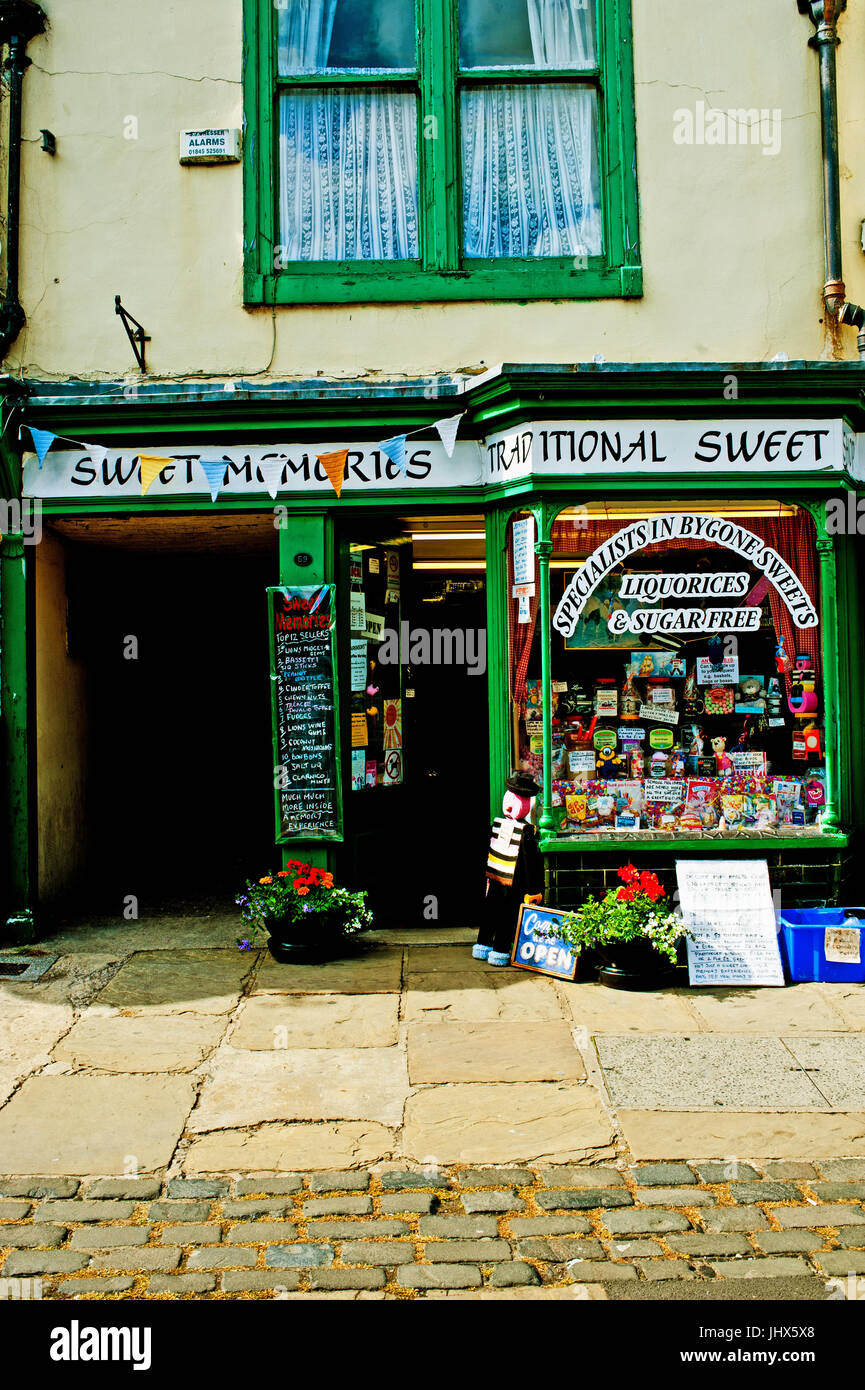 Traditional sweet shop, Thirsk,North Yorkshire Stock Photo