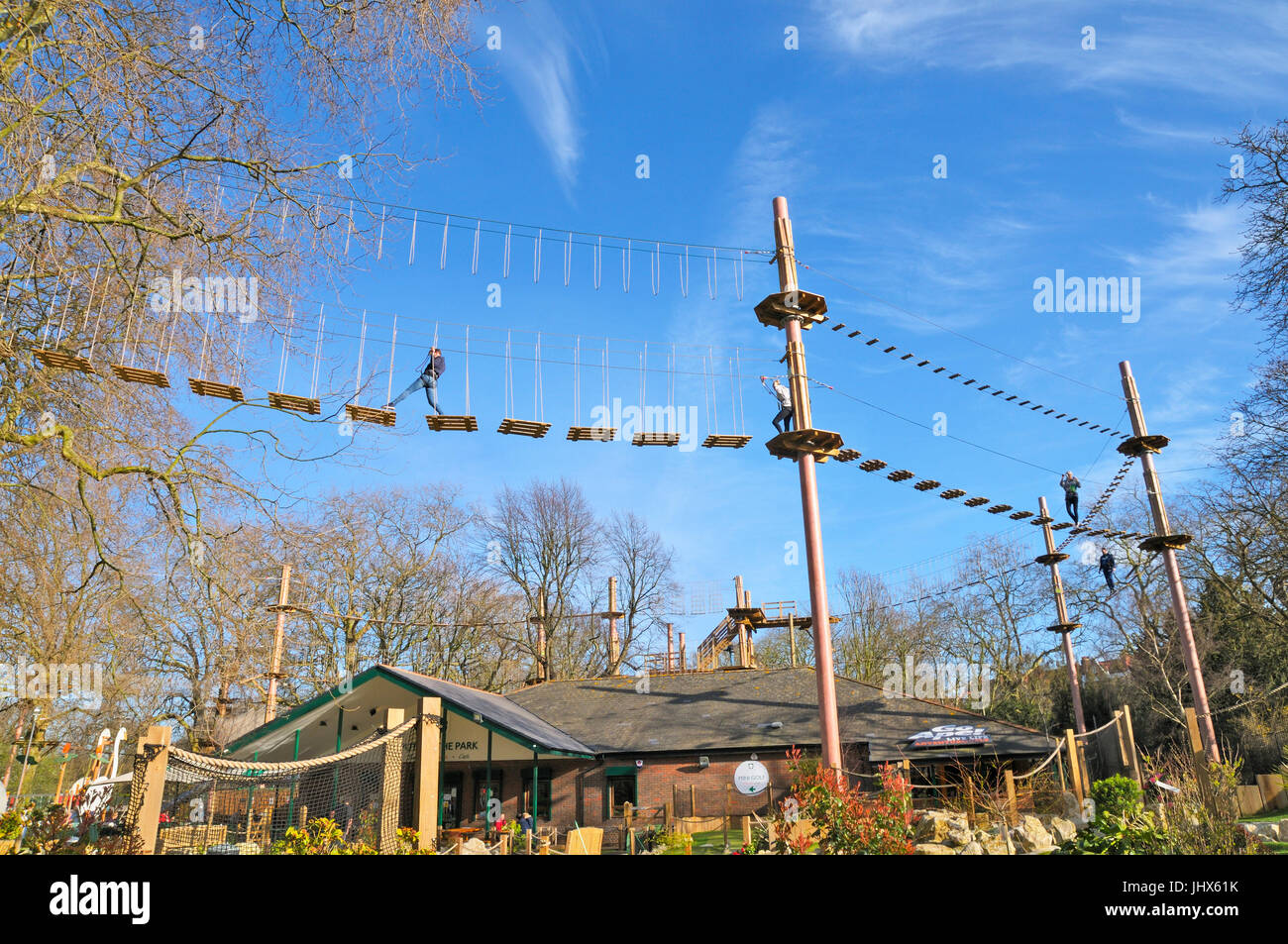 Go Ape! Battersea Park, London, UK Stock Photo