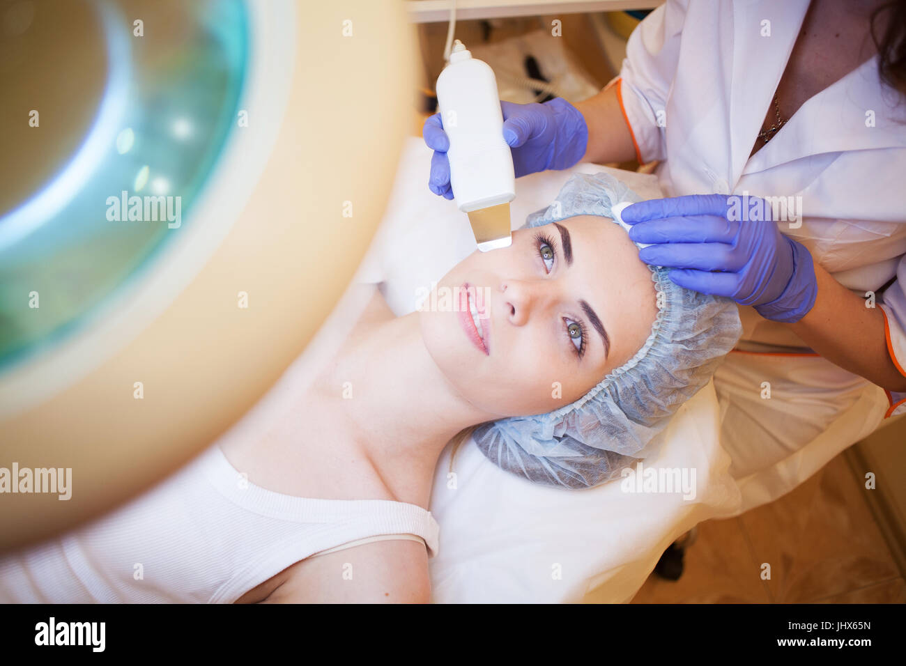 Cosmetology procedures on the face Stock Photo - Alamy