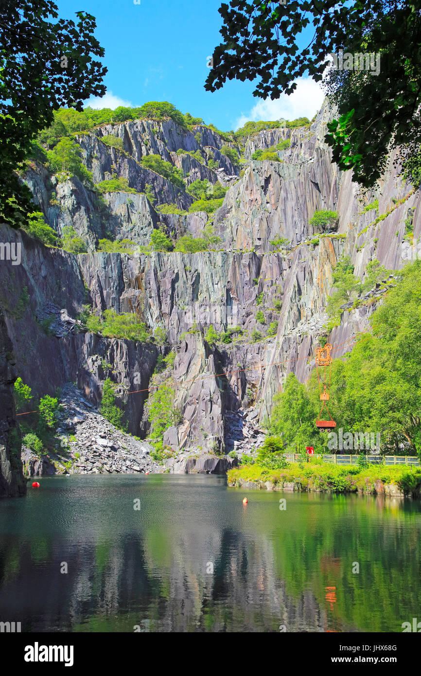 Vivian slate quarry, Dinorwic slate quarries, Llanberis, Gwynedd