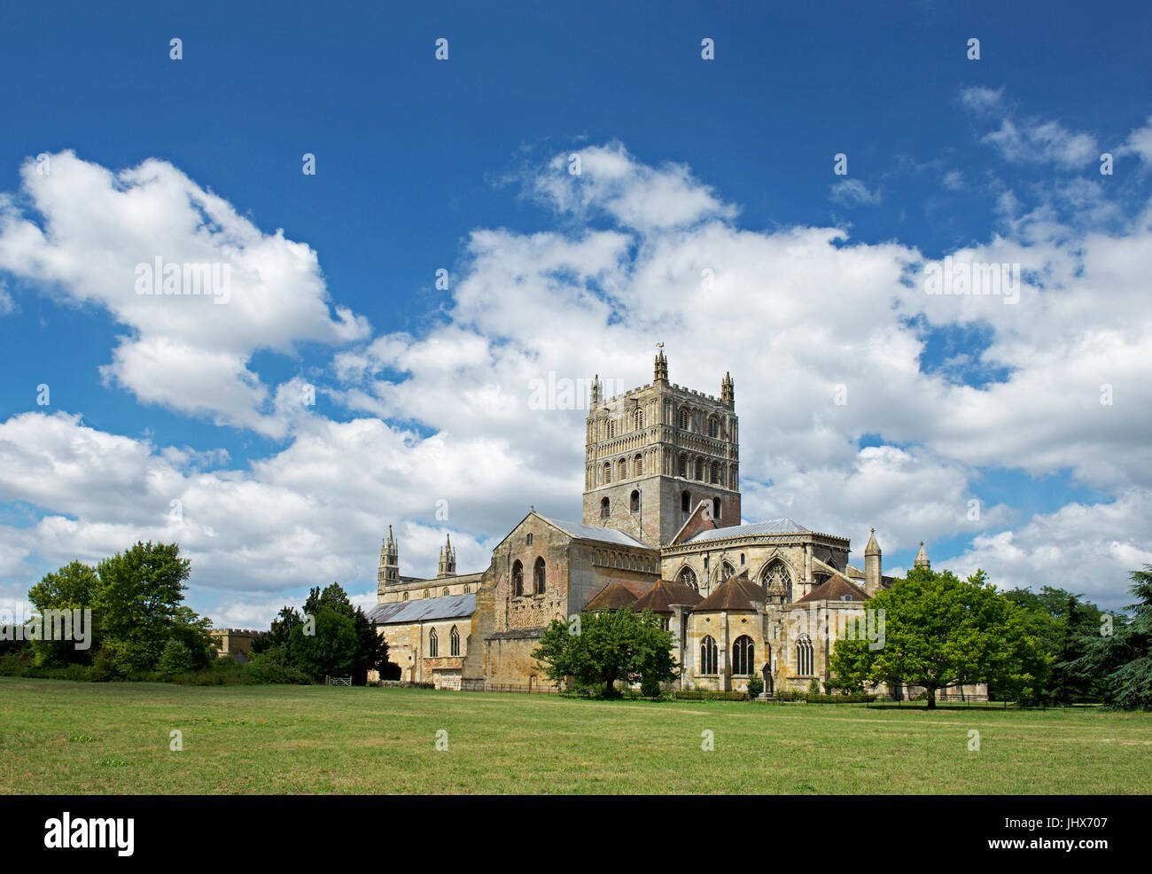Tewkesbury Abbey, Gloucester, England UK Stock Photo