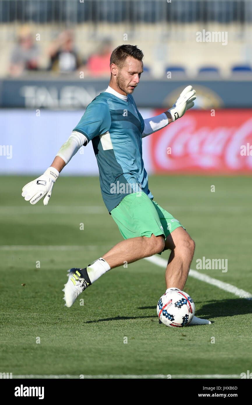 Chester, Pennsylvania, USA. 15th July, 2017. Swansea City goalkeeper