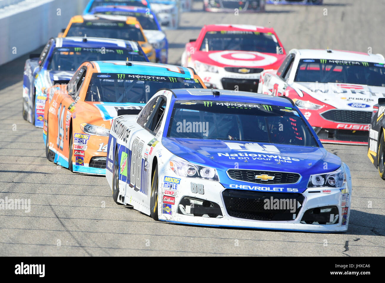 Loudon, New Hampshire, USA. 16th July, 2017. Dale Earnhardt Jr., Monster Energy NASCAR Cup