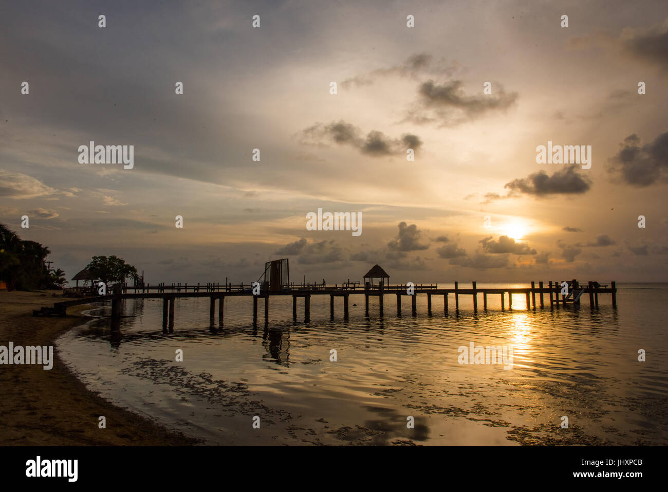 Caribbean Sunset/Seascape Stock Photo