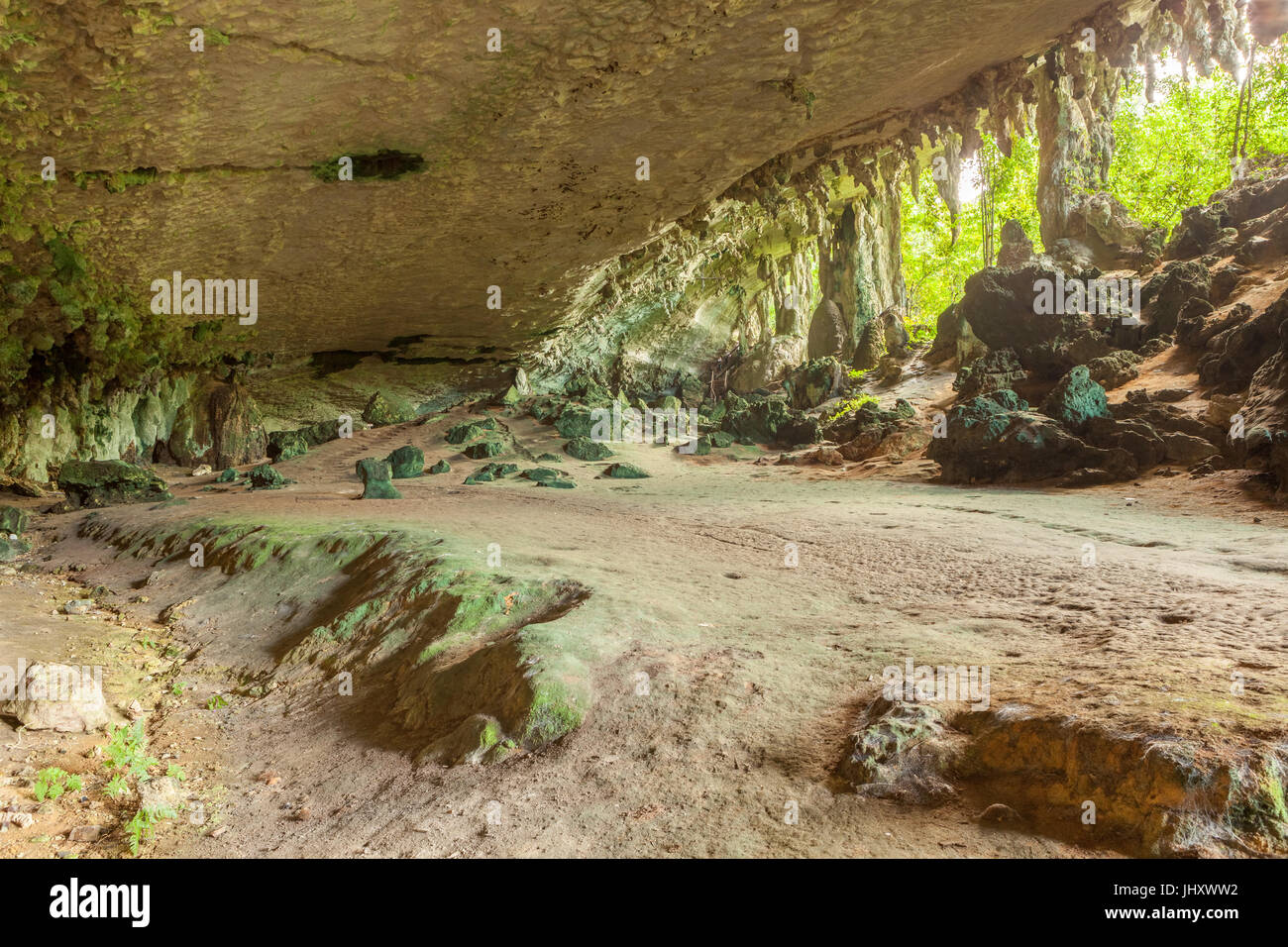 Cave in Niah national park Stock Photo