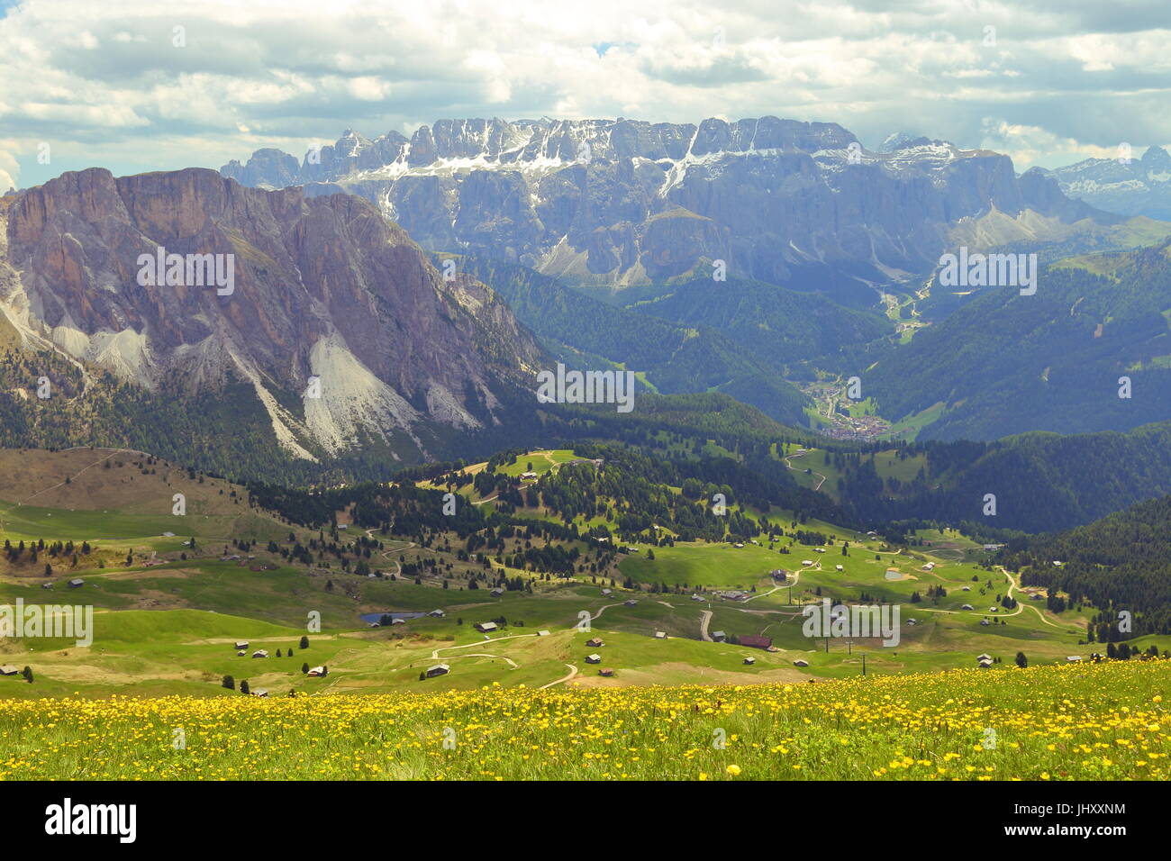 Seceda mountain in the Dolomites Italy Stock Photo - Alamy