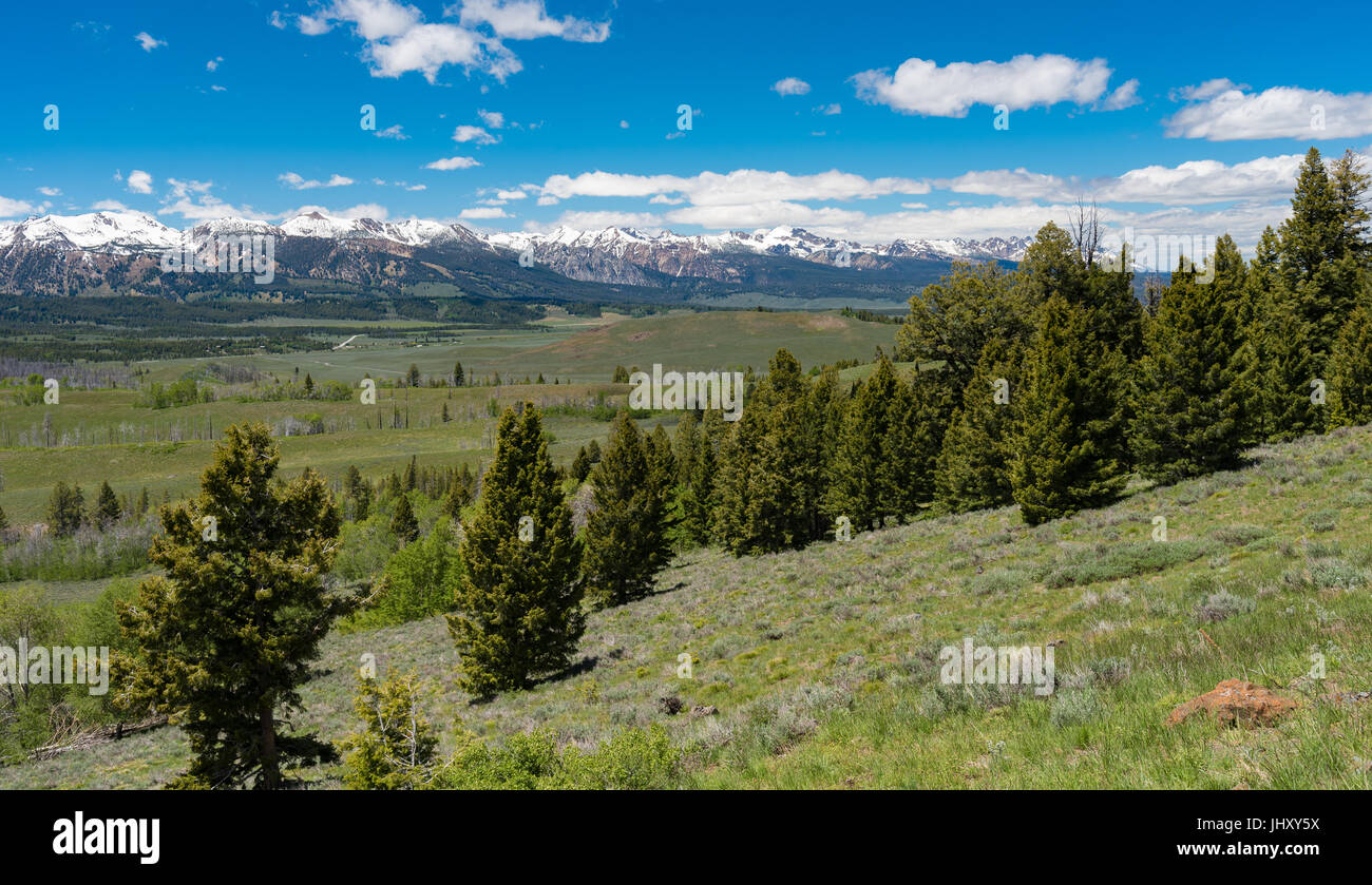 Overlook on the Sawtooth Scenic Byway, Idaho Stock Photo Alamy