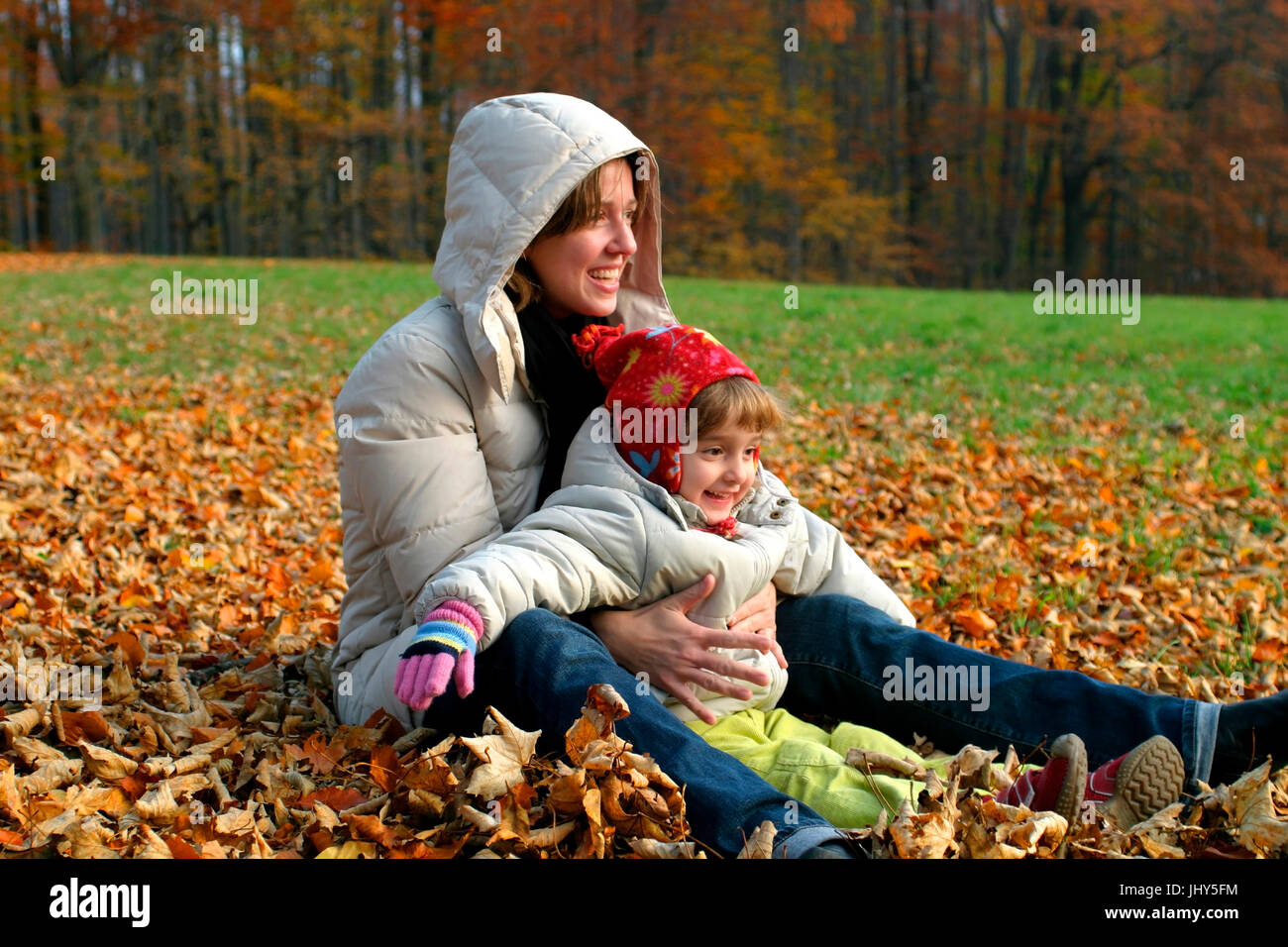 Mother and daughter, Mutter und Tochter Stock Photo