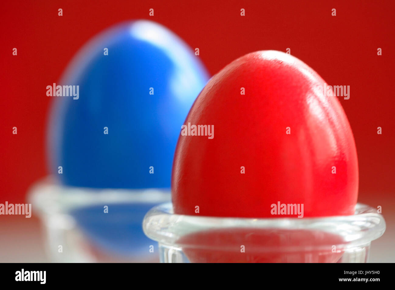 Coloured Easter eggs, Bunte Ostereier Stock Photo