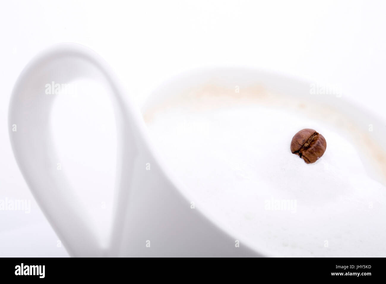 Coffee - Capucciono - white coffee, Kaffee - Capucciono - Milchkaffee Stock Photo
