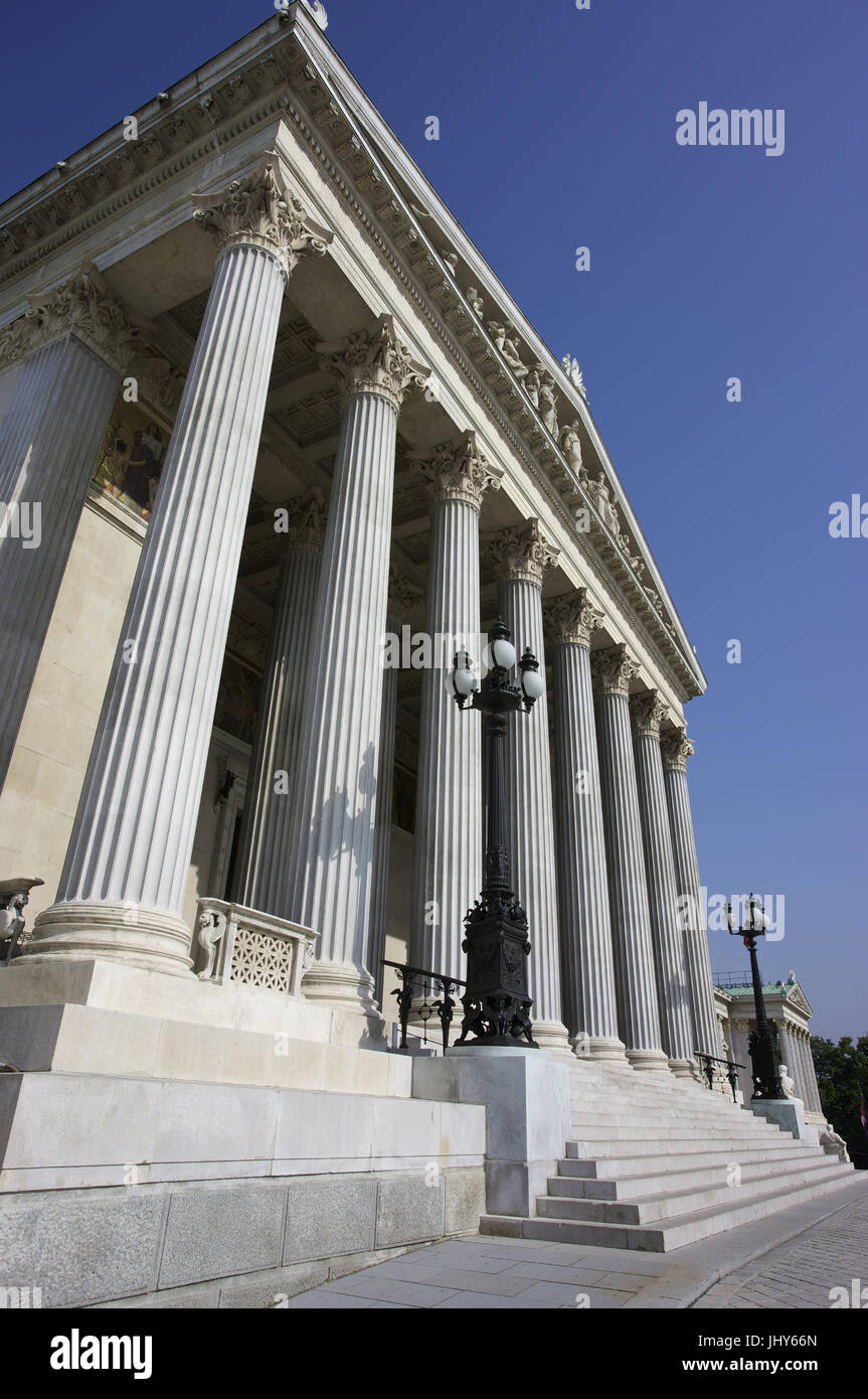 Parliament in Vienna, Austria - Austrian parliament, Vienna, Parlament in Wien, Oesterreich - Austrian parliament Stock Photo