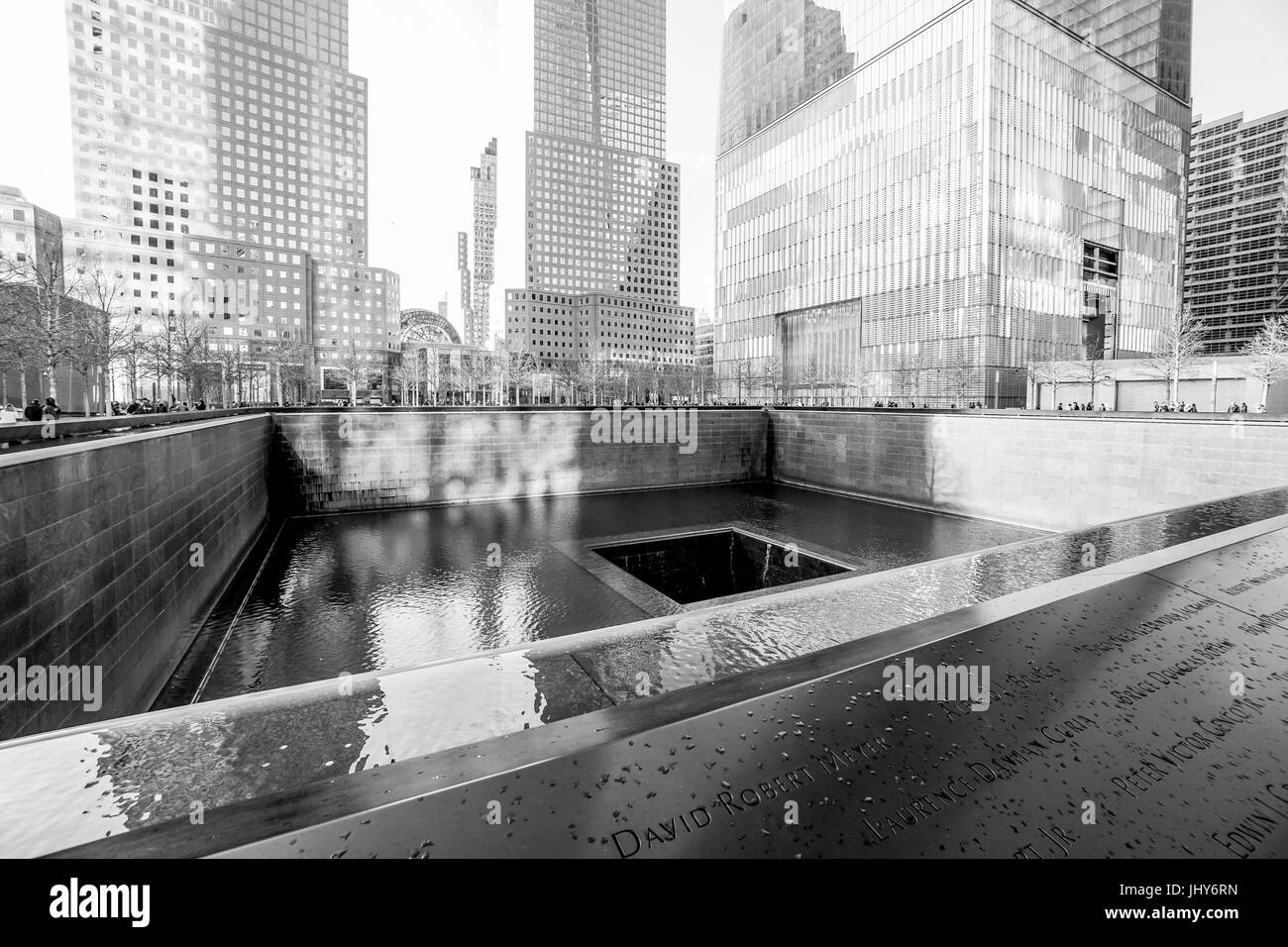 911 Memorial Fountains at Ground Zero World Trade Center MANHATTAN