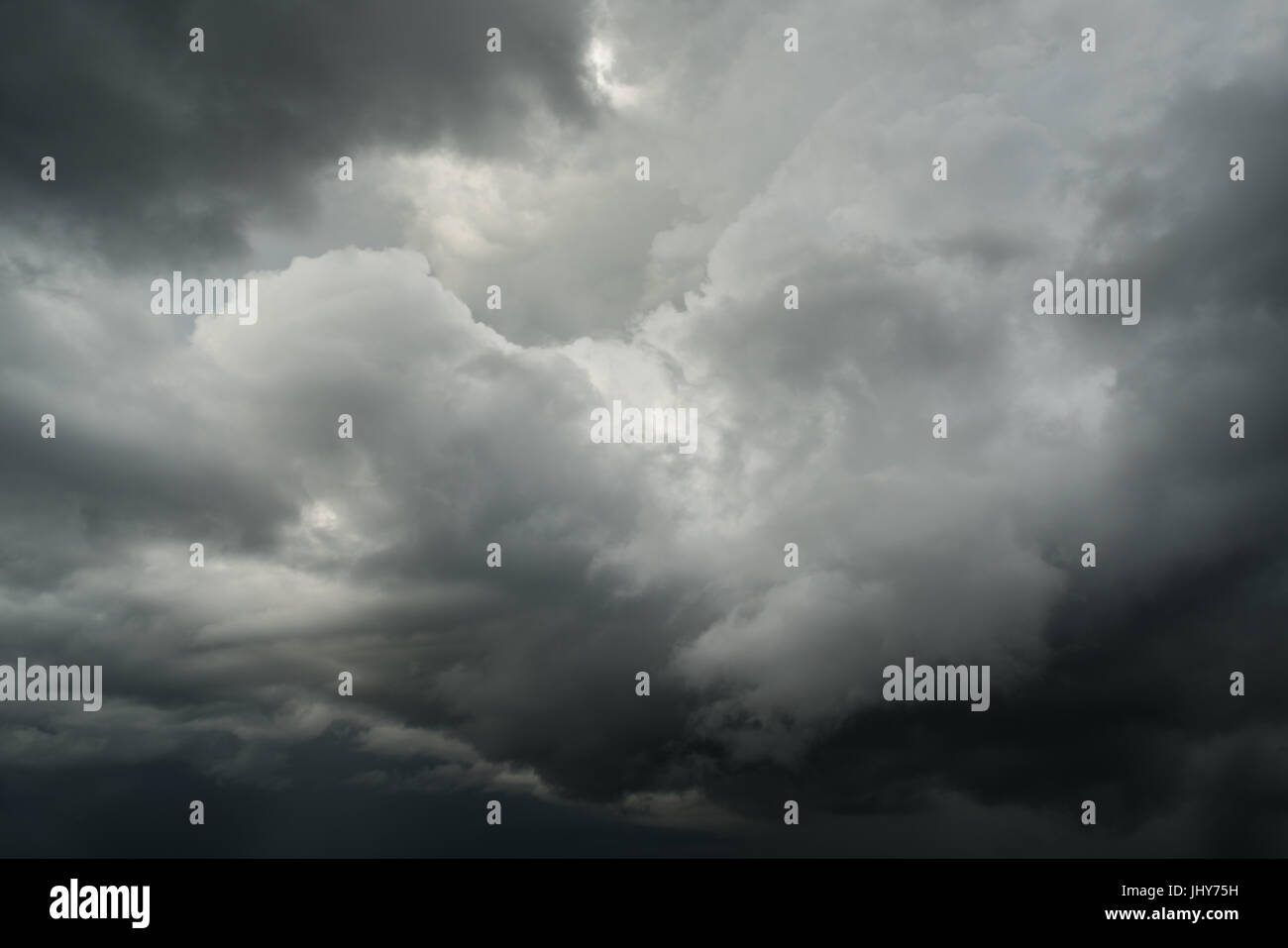 Cloudy stormy black and white dramatic sky background Stock Photo - Alamy