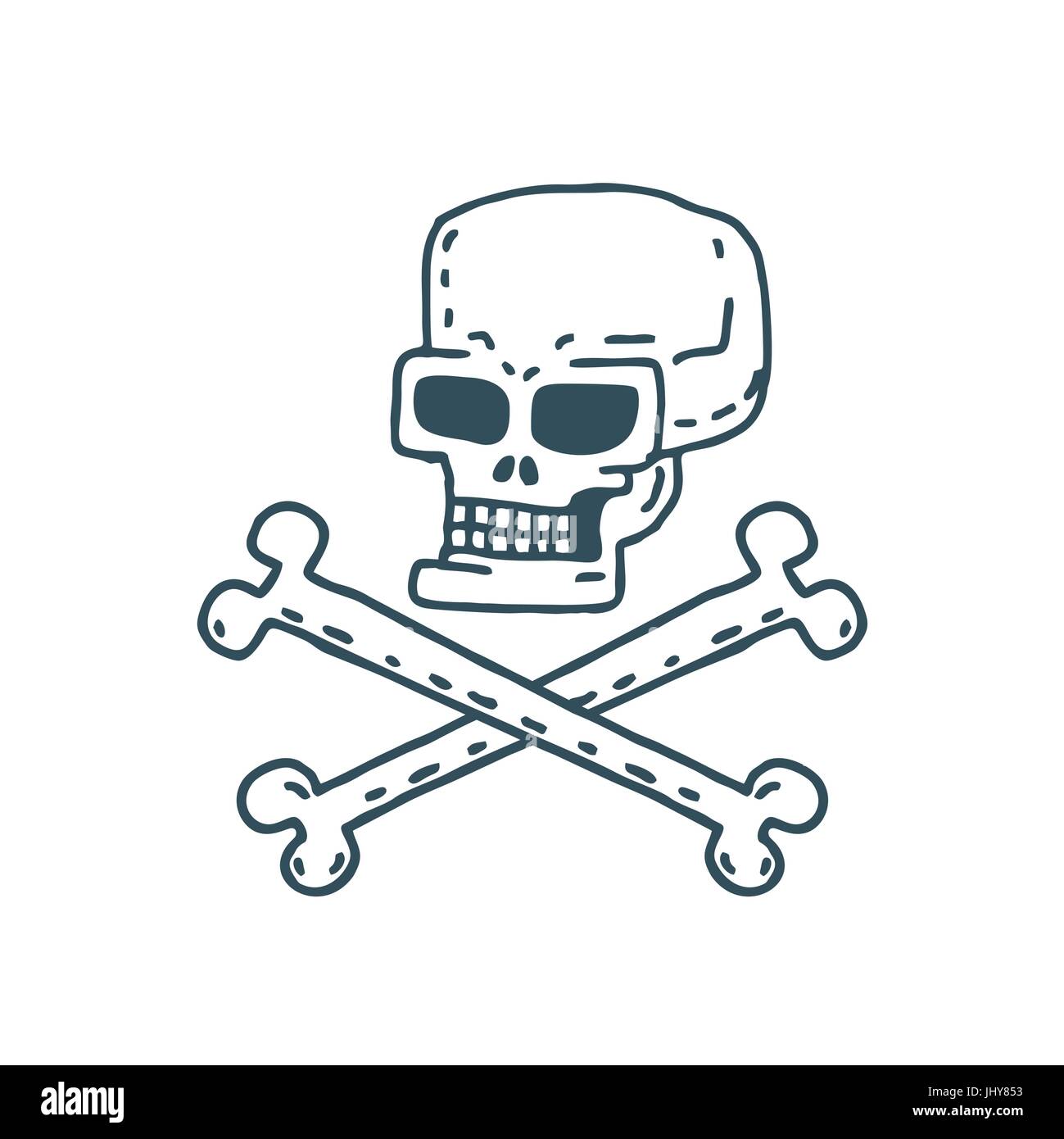 How To Draw A Cartoon Skull  ClipArt Best