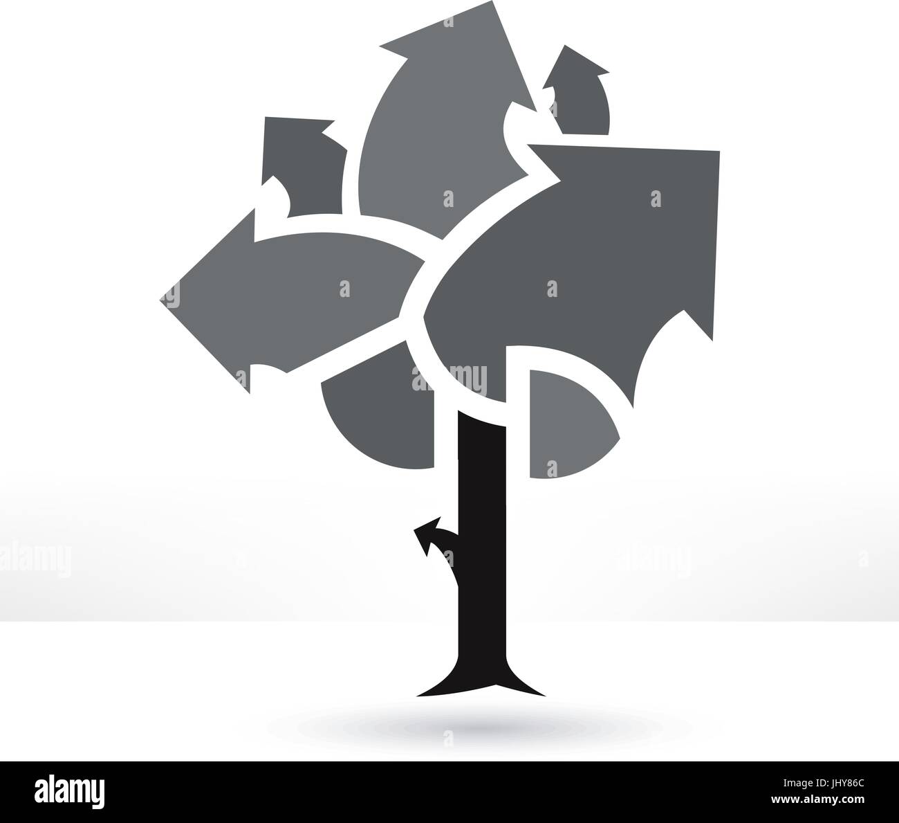 Business tree illustration Stock Vector