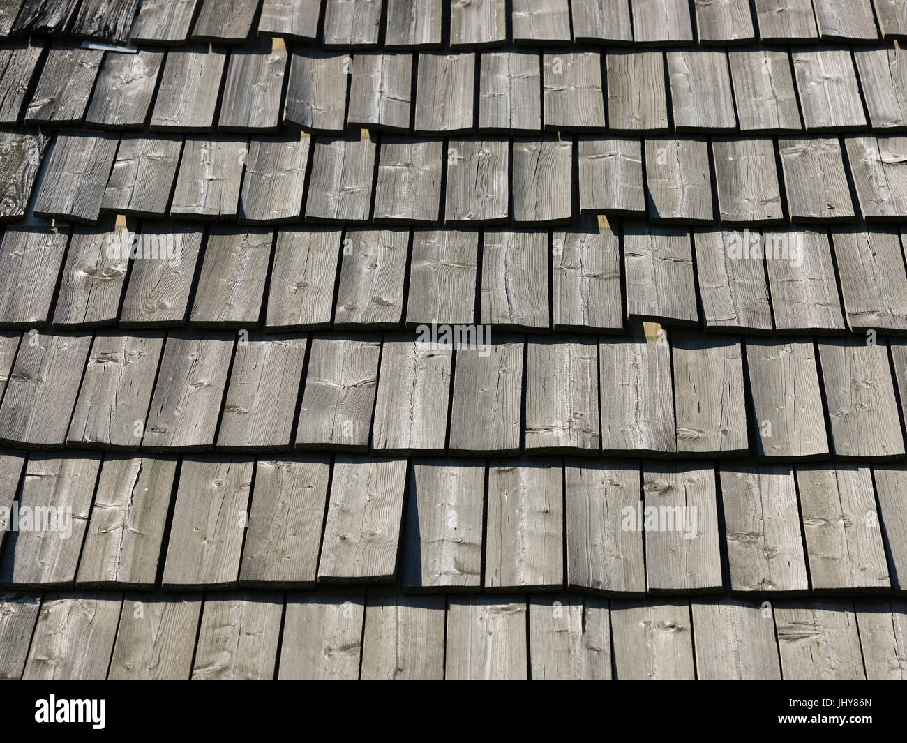 Roof shingle - Roofing shingle, Dachschindel - Roofing shingle Stock Photo